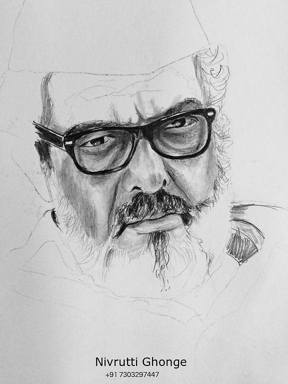 How to Draw Nana Patekar face pencil drawing step by step  YouTube