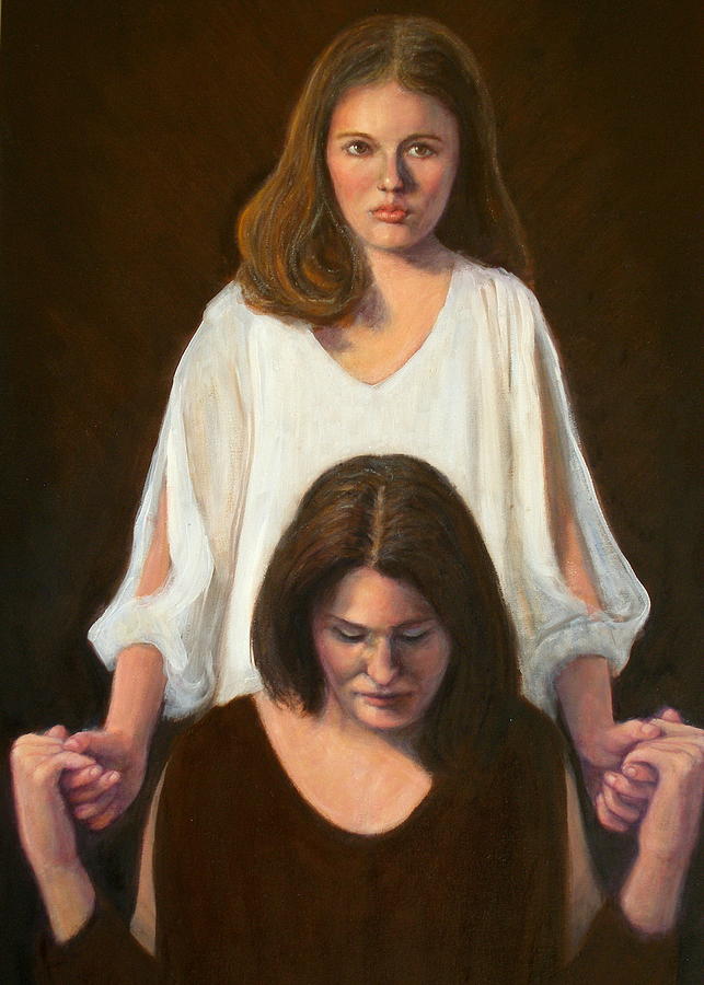 Nancy and Abby Painting by Donelli  DiMaria