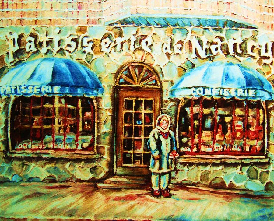 Nancys Fine Pastries Painting by Carole Spandau