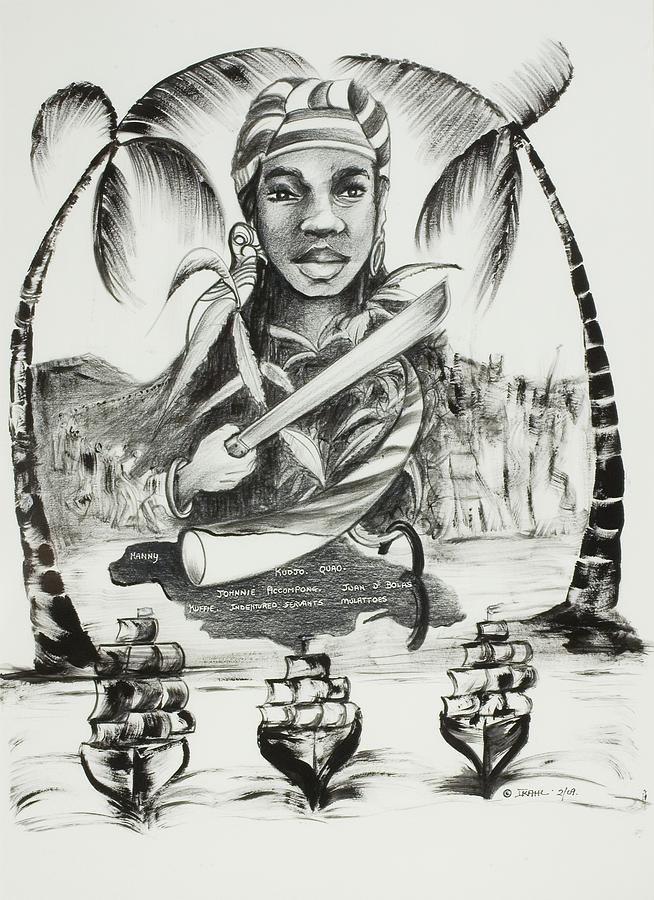 Boat Painting - Nanny of the Maroons by Ikahl Beckford