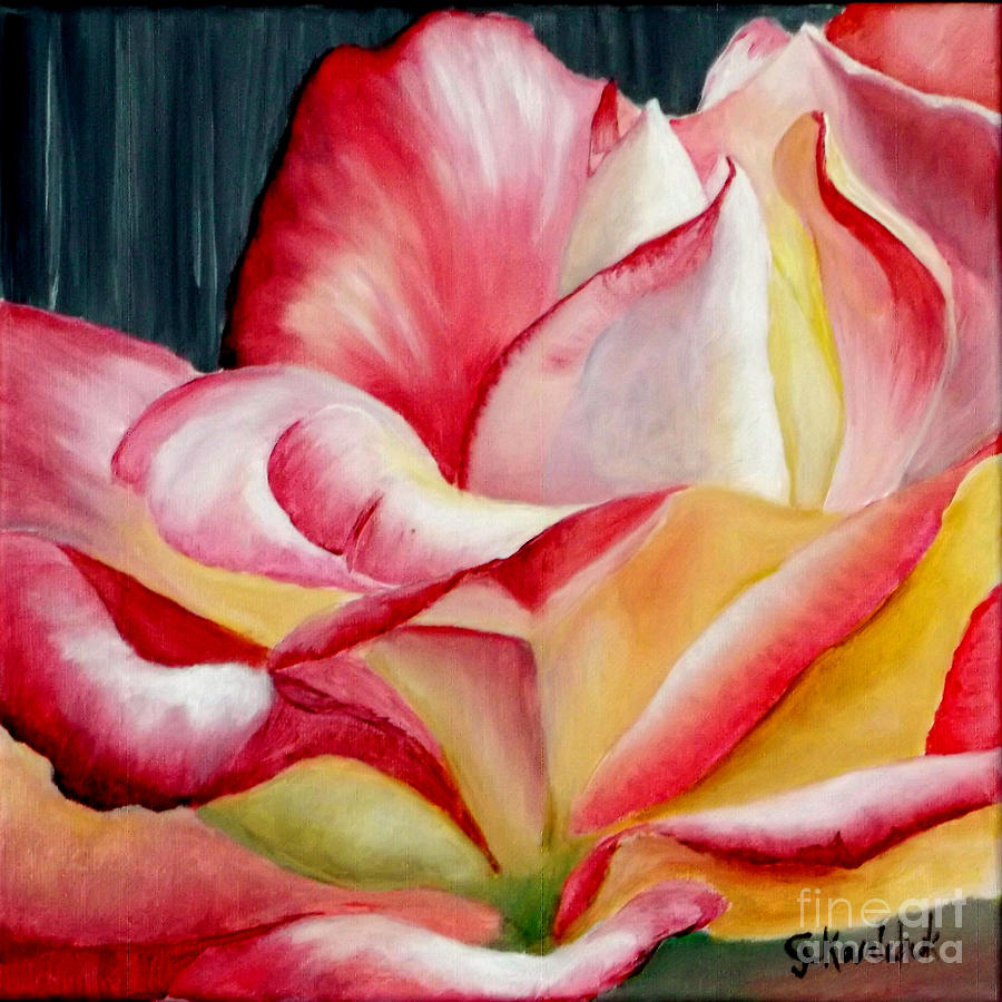 Nans Rose Painting by Carol Kovalchuk