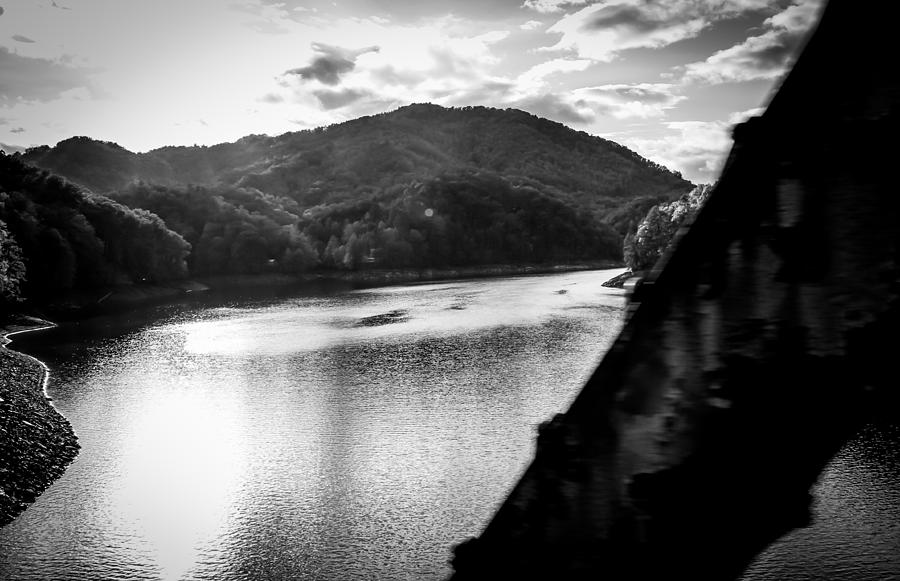Nature Photograph - Nantahala River as Seen from the Great Smokey Mountain Railroad by Kelly Hazel