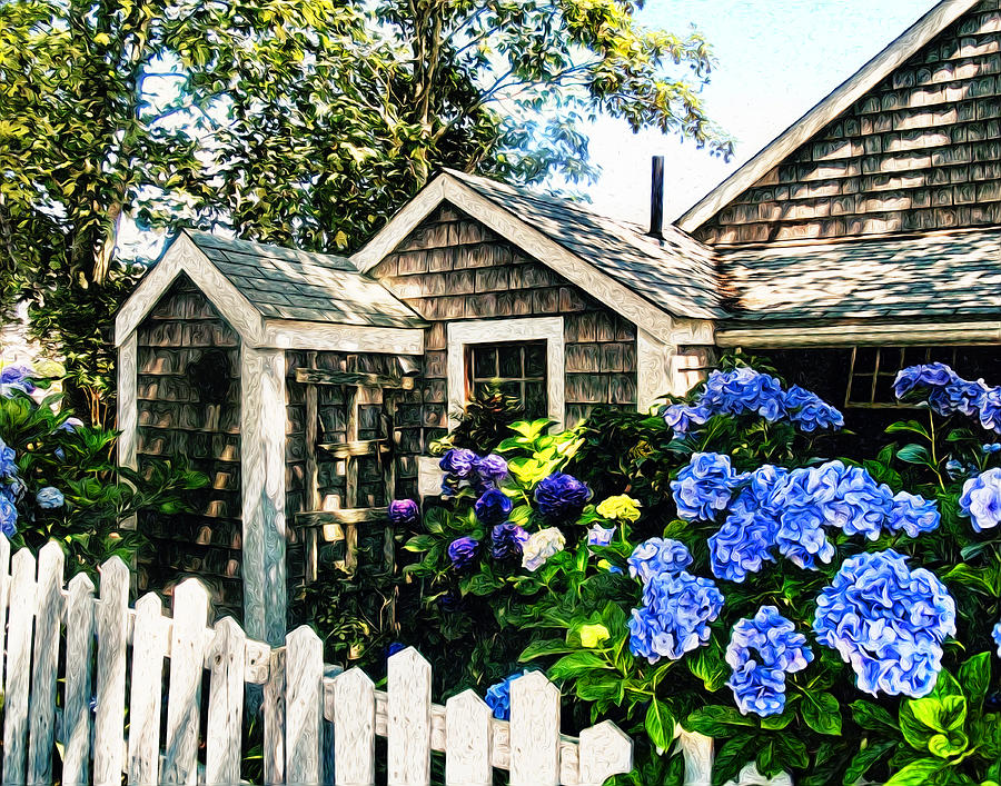 Summer Photograph - Nantucket Cottage No.1 by Tammy Wetzel