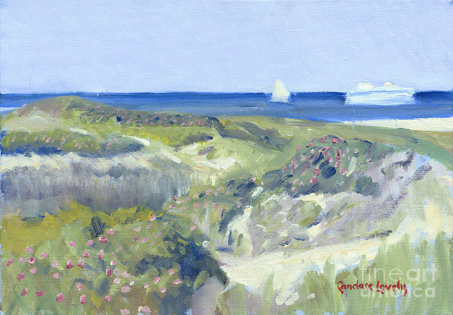 Nantucket June Dunes II Painting by Candace Lovely