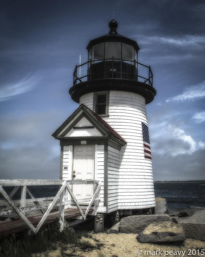 Nantucket Lighthouse Photograph by Mark Peavy