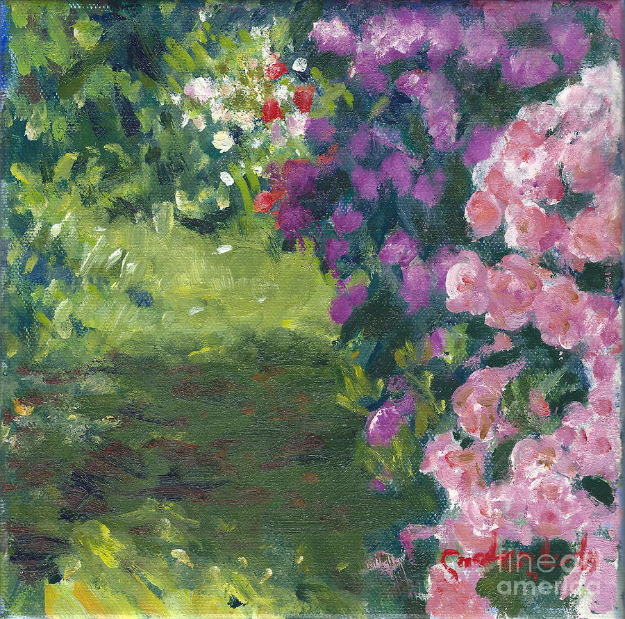 Nantucket Rhodies Painting by Candace Lovely