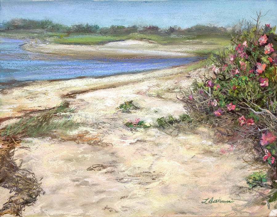 Beach Roses Pastel - Nantucket Rose by Laura Balboni Craciun