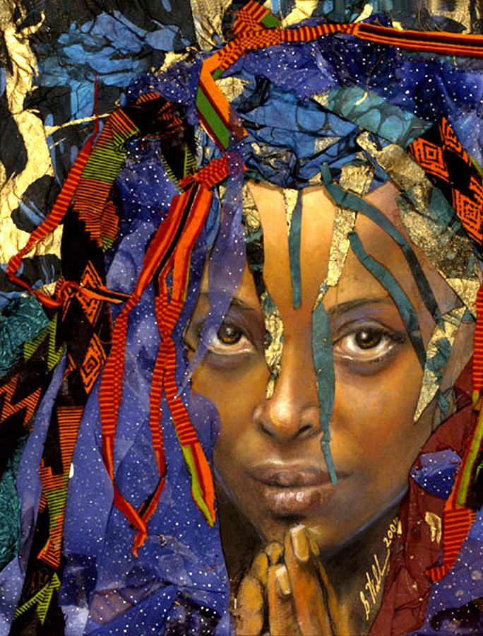 African Mixed Media - Naomi 3.1 by Gary Williams
