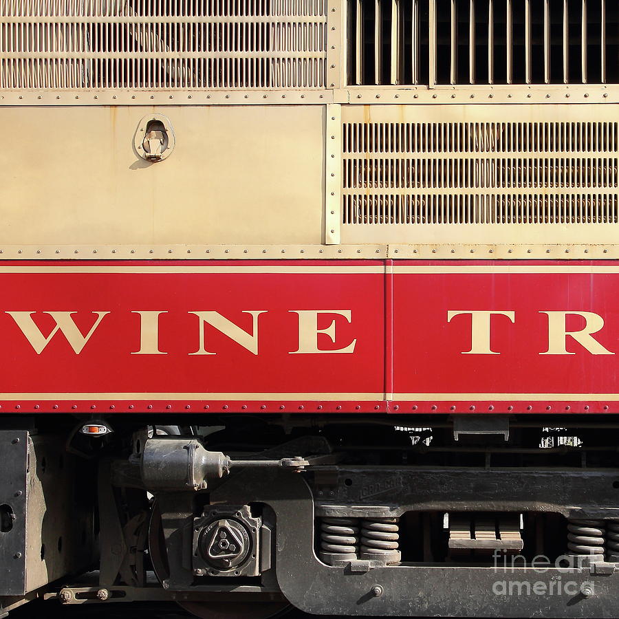 Napa Valley Railroad Wine Train in Napa California Wine Country 7D8988 square #1 Photograph by San Francisco