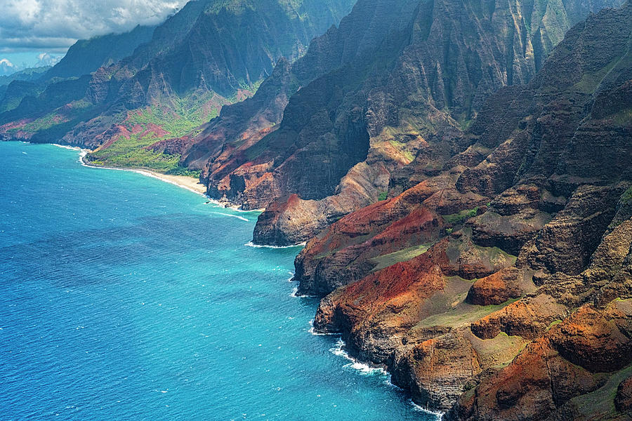 Napali Aerial 8 Photograph by Janet Fikar | Fine Art America