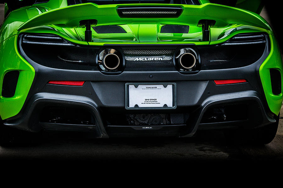 Napier Green Mclaren 675lt Rear Photograph By Anthony Evans