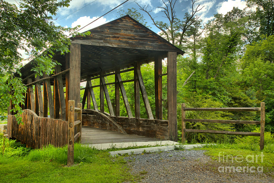 Napier Township Covered Bridge Photograph by Adam Jewell