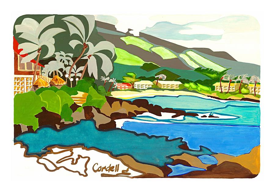 Napili Bay - Maui Painting by Joan Cordell