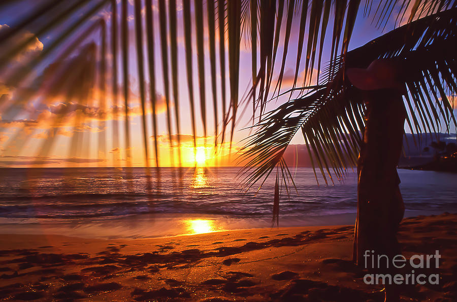 Napili Bay Sunset Maui Hawaii Photograph by Jim Cazel