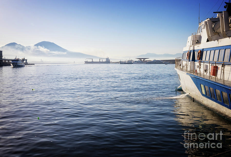 Naples Bay and Vesuvius  Photograph by Anastasy Yarmolovich