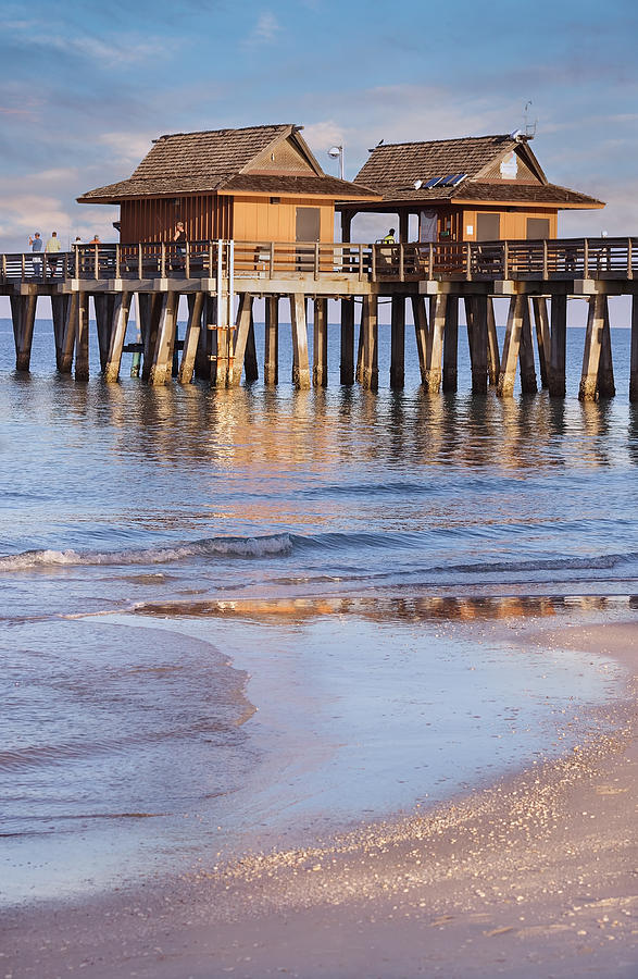 Naples Beach Pier Photograph by Kim Hojnacki