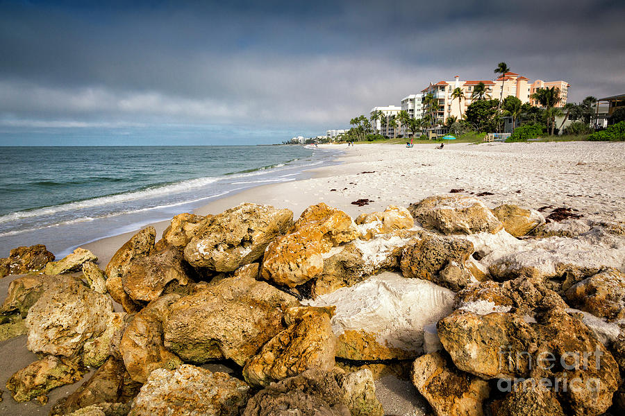 Naples Beach Rocks Photograph by Timothy Hacker