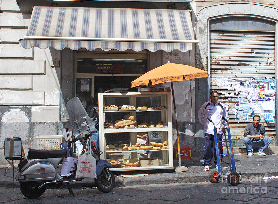 Naples bread shop Photograph by David Wenman Fine Art America