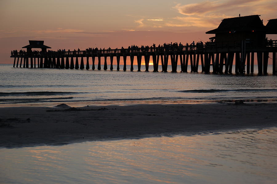 Sunset Photograph - Naples Pier by Katie Wade