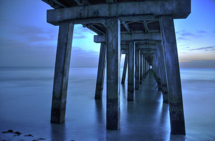 Sunset Photograph - Naples Pier  by Kelly Wade