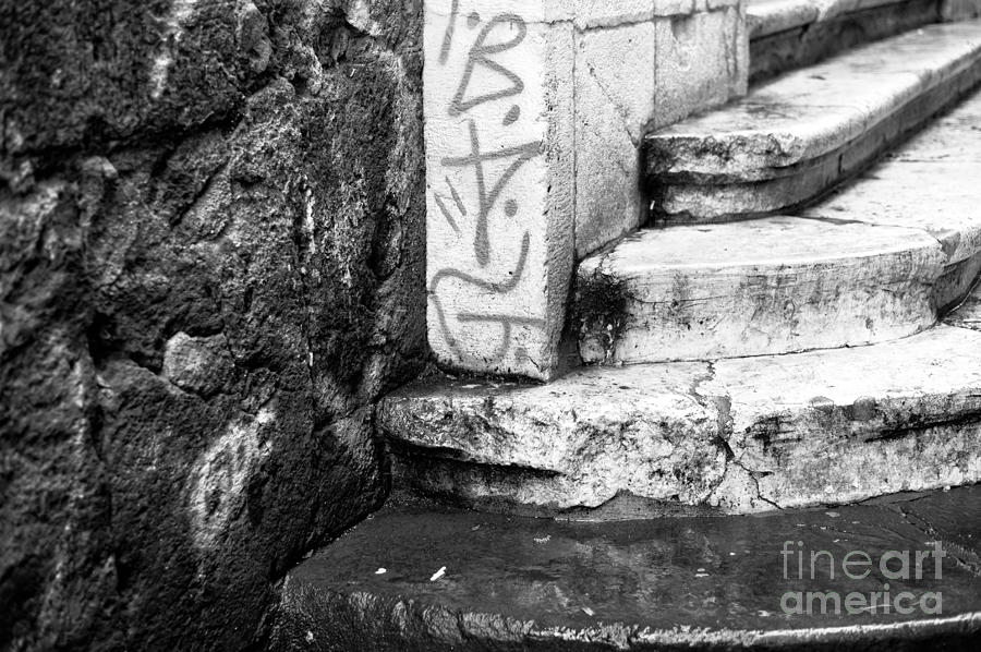 Naples Stone Steps in Italy Photograph by John Rizzuto