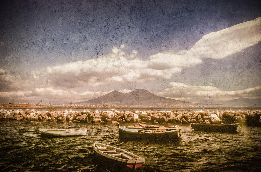 Naples, Italy - Vesuvius from Marechiaro Photograph by Mark Forte