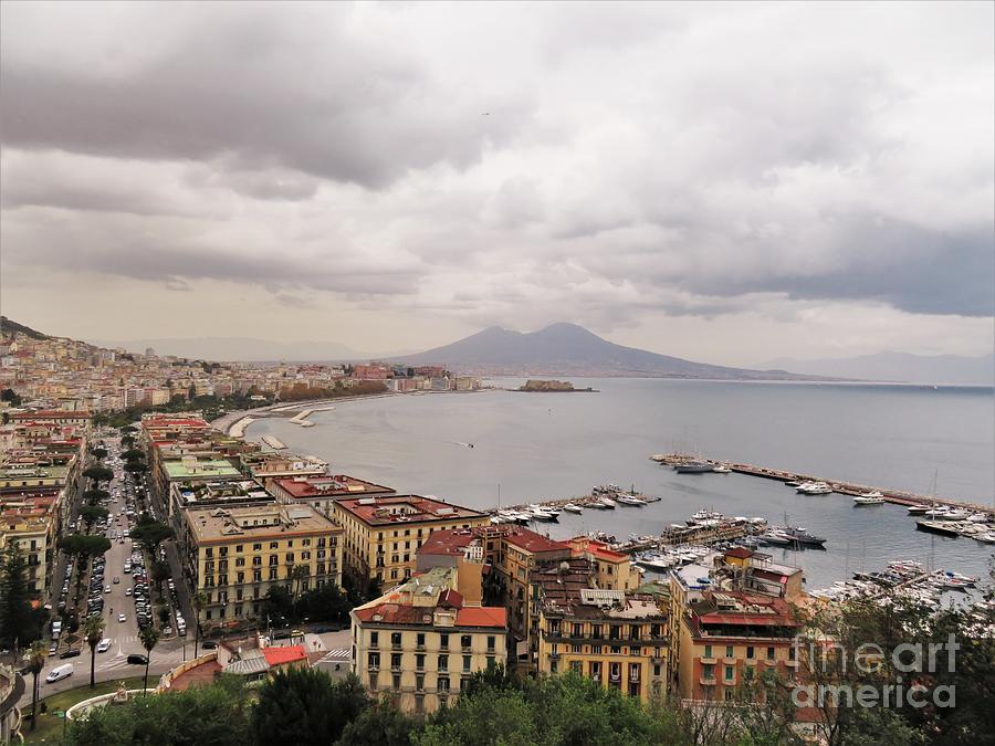 Naples with Vesuvius  Photograph by Laurie Morgan
