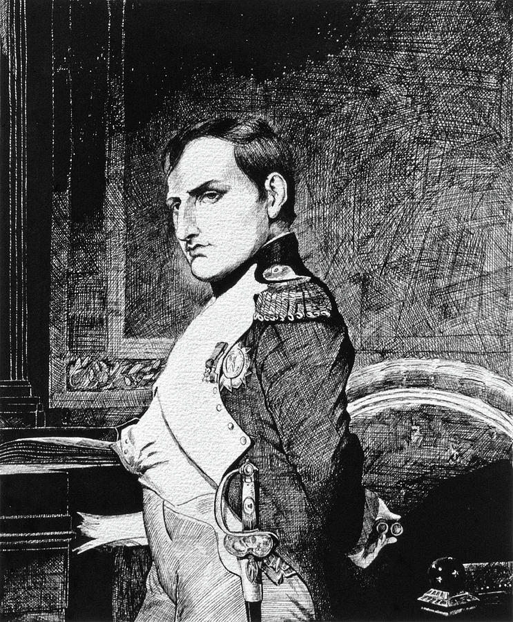 Napolean Bonaparte Drawing by David Lloyd Glover