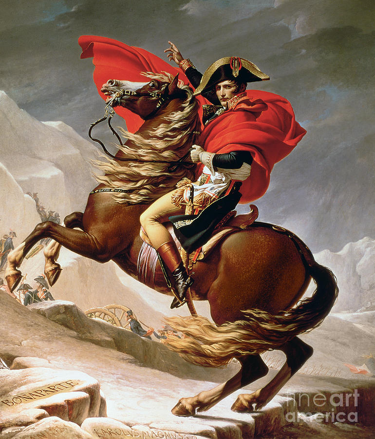 Napoleon Crossing The Alps Painting - Napoleon Crossing the Alps by Jacques Louis David