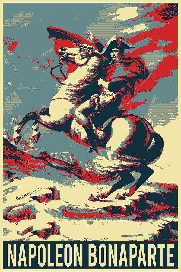 Napoleon Crossing the Alps - Napoleon at the Saint-Bernard Pass Revisited Digital Art by Serge Averbukh