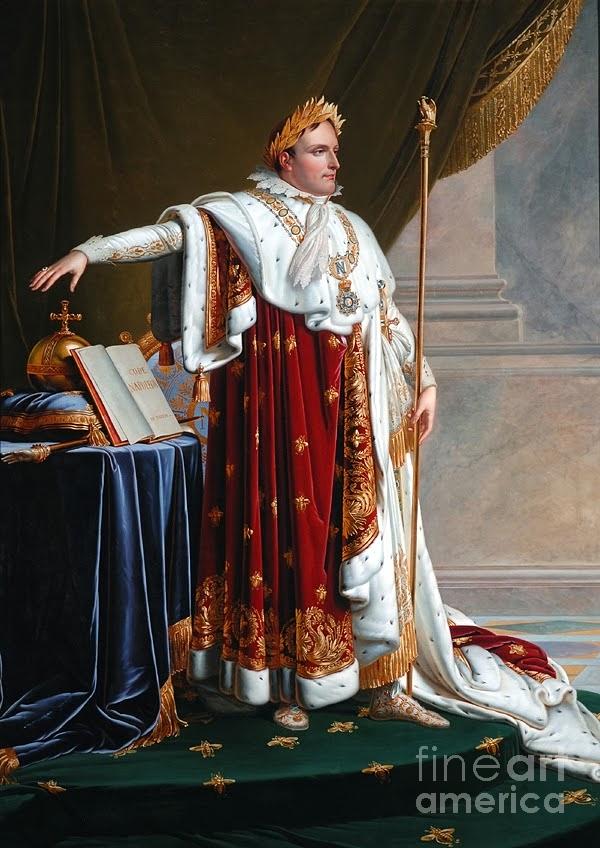 Napoleon in Coronation Robes Painting by MotionAge Designs