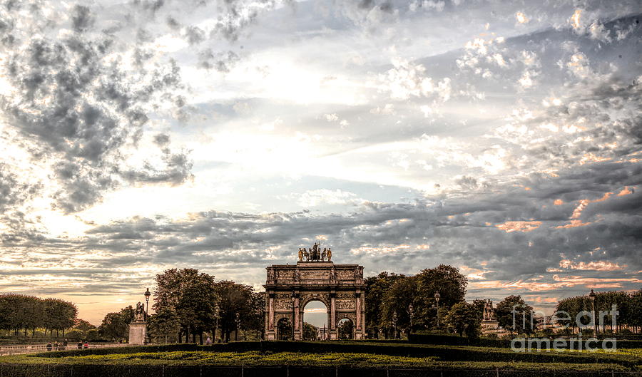 Napoleon Monument Arc de Triomphe Carrousel  Photograph by Chuck Kuhn