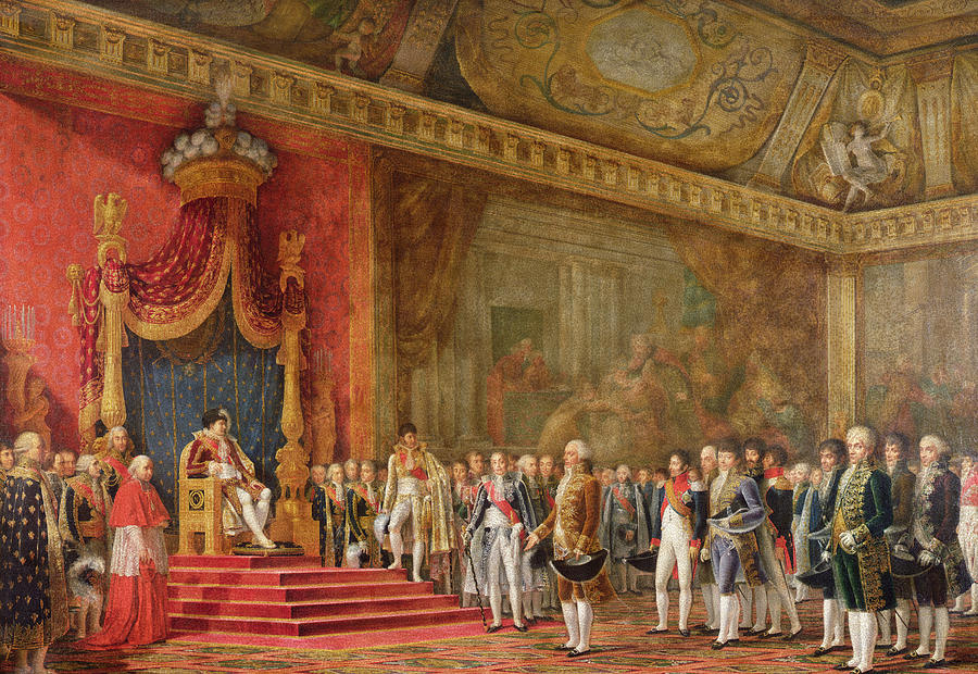 Napoleon Receiving The Delegation From The Roman Senate Painting ...