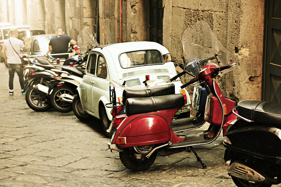 Napoli Parking Photograph by Steve Natale