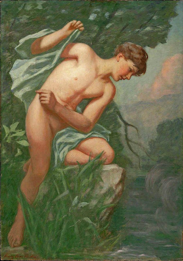 Narcissus Painting by Henry Oliver Walker