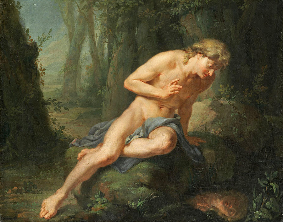 Narcissus Painting by Johann Heinrich Tischbein the Elder