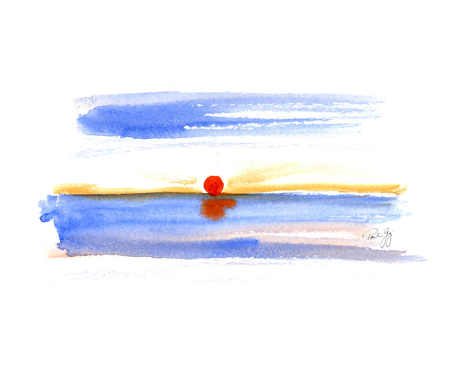 Narragansett Sunrise Painting by Paul Gaj