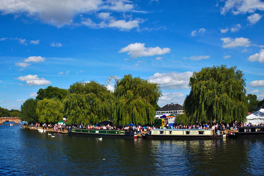 Narrow Boats at Stratford-upon-Avon Photograph by Jeremy Hayden