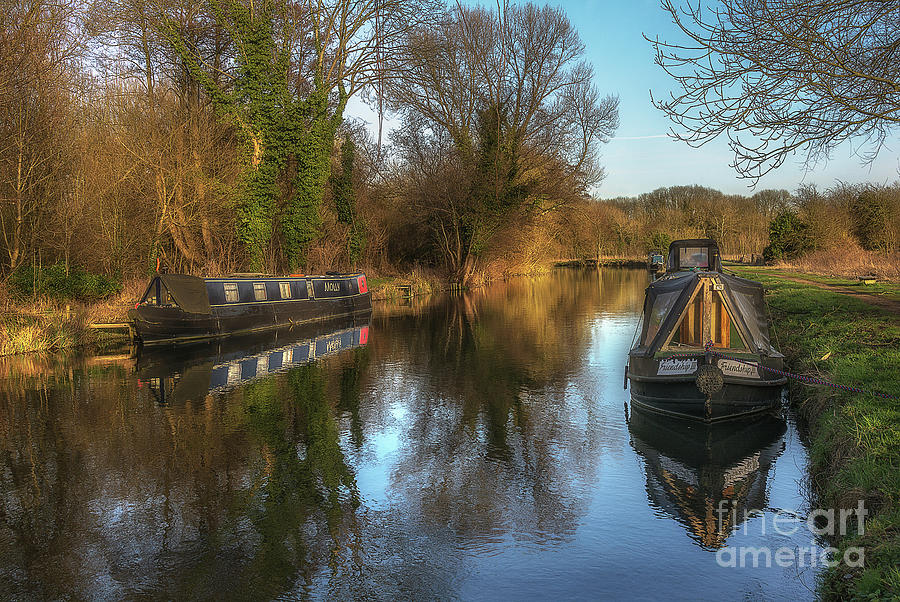 Narrow Boats At Woolhampton Photograph by Ian Lewis - Fine Art America