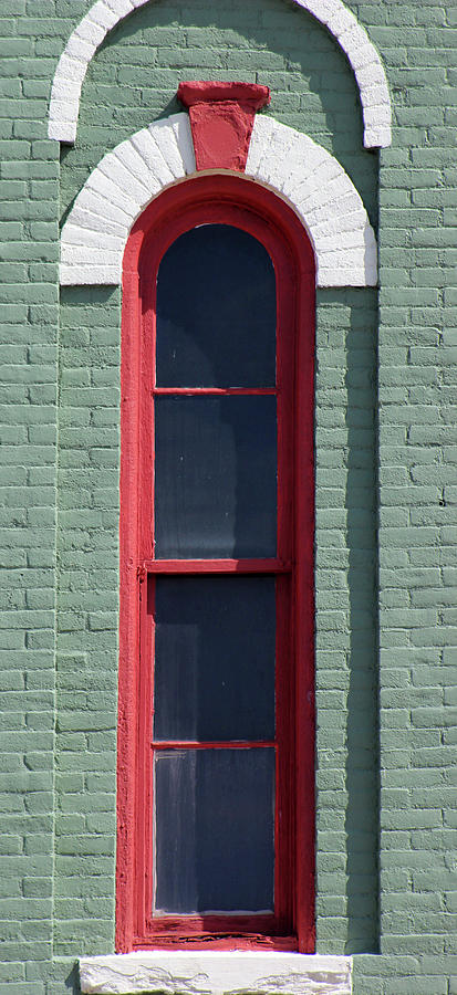 Narrow Green Window Photograph by Mary Bedy