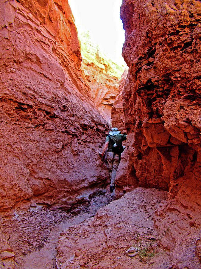 Narrow Point in Carmel Canyon Trail in Goblin Valley State Park, Utah  Photograph by Ruth Hager