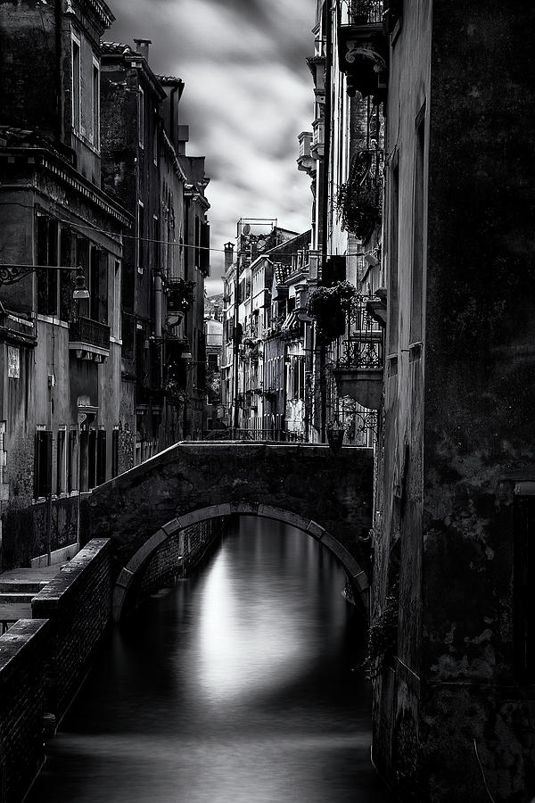 Narrow Venice Canal Photograph by Andrew Soundarajan