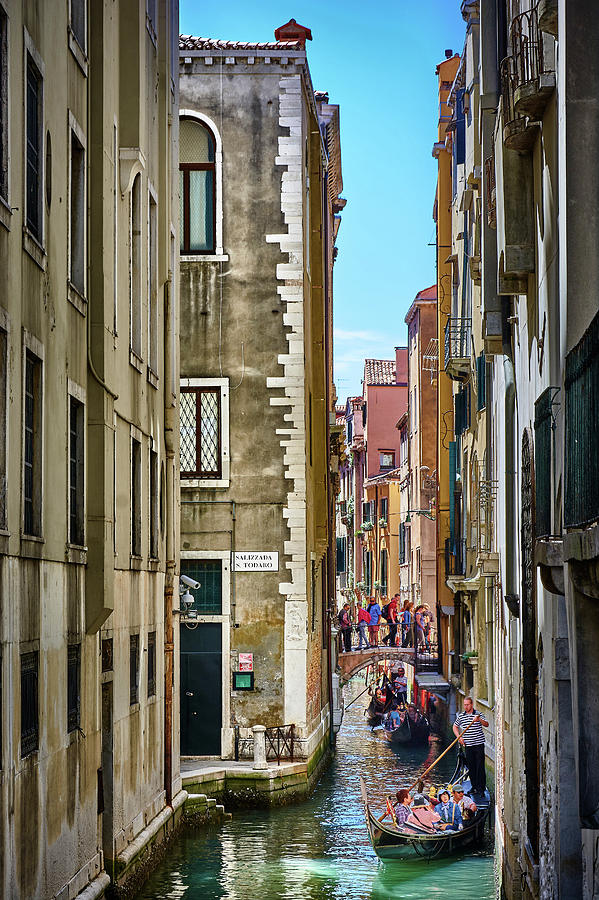 Narrow water roads in Venice, Italy Photograph by Eduardo Accorinti