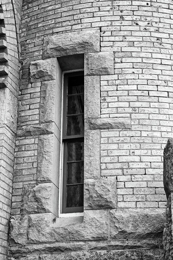 Narrow Window Old Mackinac Point Photograph by Mary Bedy