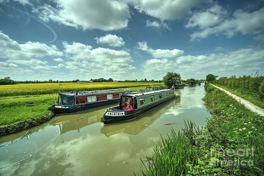 Boat Photograph - Narrowboats on the K and A  by Rob Hawkins