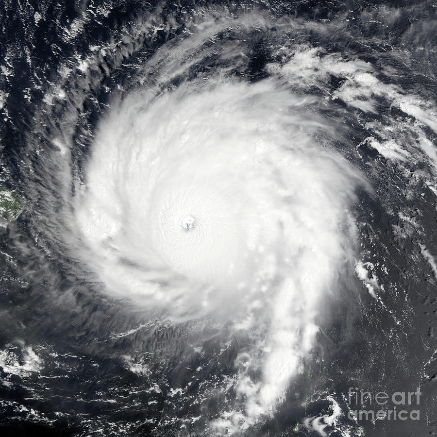 NASA Hurricane Irma Category 5 Satellite Image Photograph by Rose Santuci-Sofranko