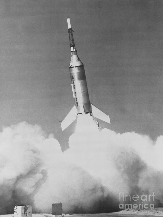 NASA Launch of Little Joe 2 from Wallops Island carrying Mercury spacecraft test article Photograph by Vintage Collectables