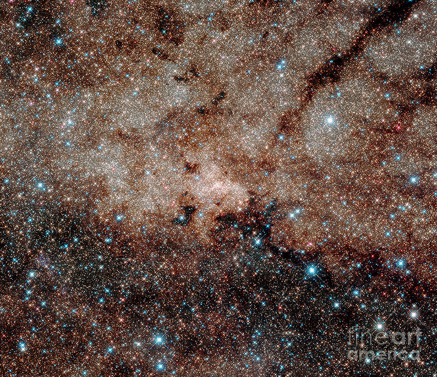 Space Photograph - NASA The Heart of our Milky Way Galaxy by Rose Santuci-Sofranko