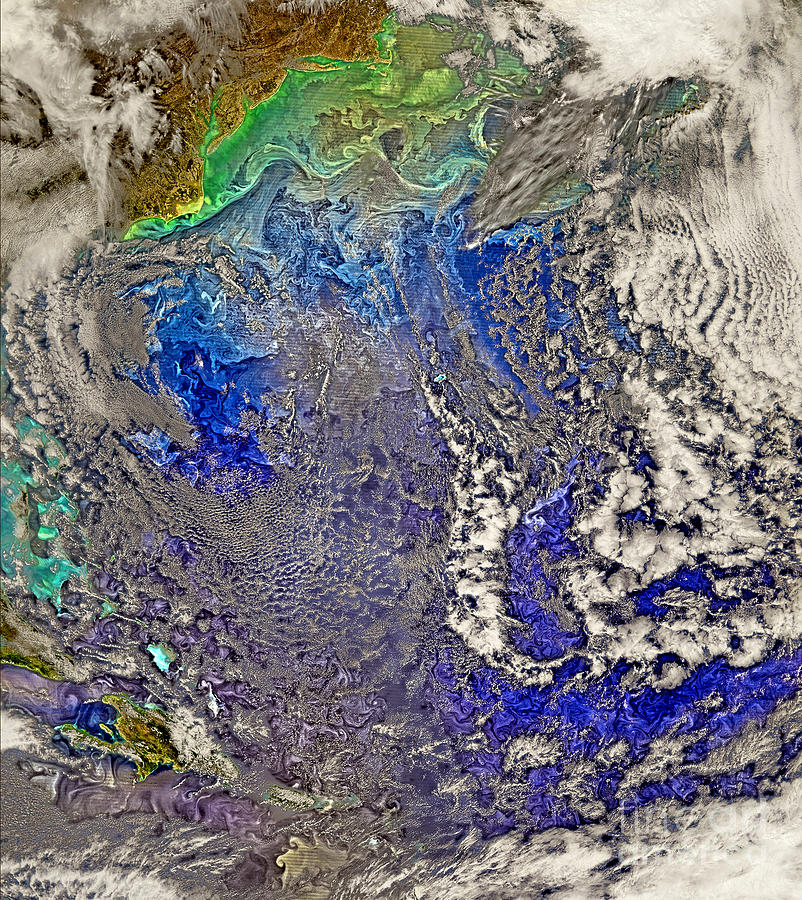 NASA Turbulent North Atlantic Ocean Photograph by Rose Santuci-Sofranko