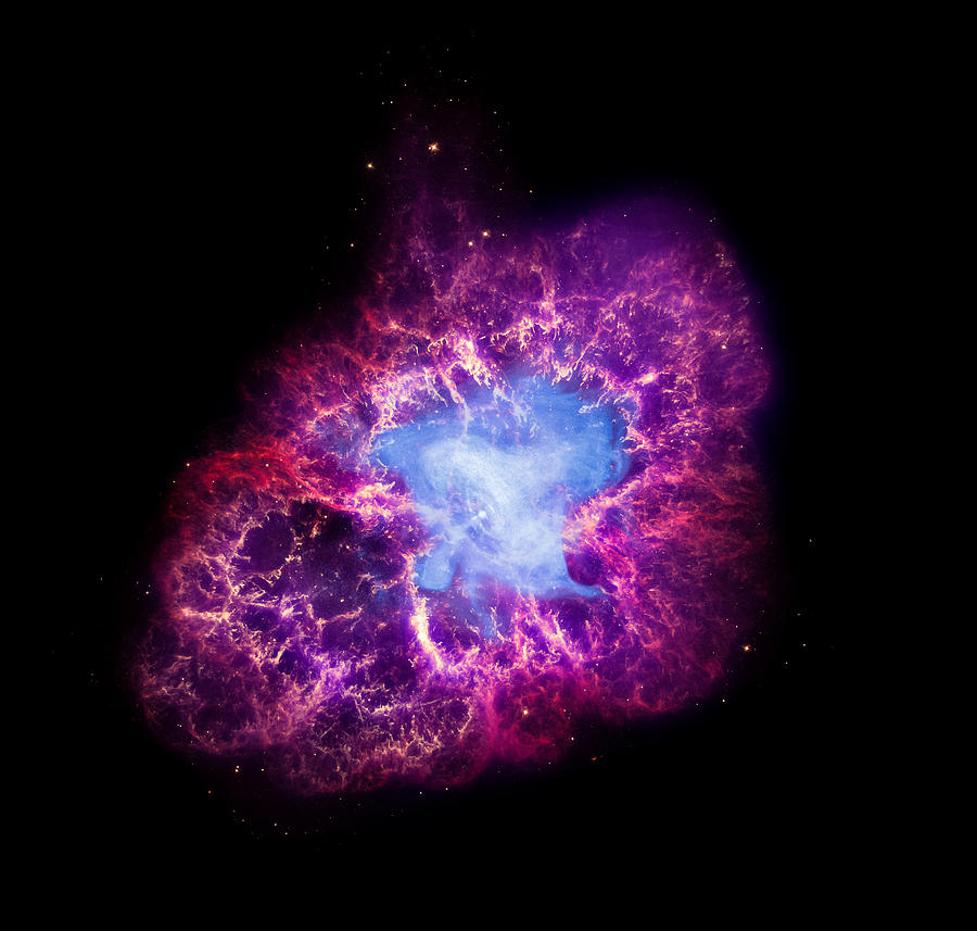 Interstellar Photograph - NASAs Great Observatory View of the Crab Nebula by Space Art Pictures